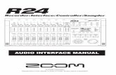 AUDIO INTERFACE MANUAL - Zoom Corporation Audio interface manual Audio interface and control surface Functions of the audio interface and control surface This section explains how