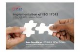 Implementation of ISO 17043Implementation of ISO 17043 · ISO 43-1 & ILAC Guide 13 QMP−LS 2003-4 Initial GAP analysis • Management Requirements • Technical Requirements ¾No