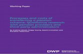 Processes and costs of transferring a pension scheme: … ·  · 2016-11-23transferring a pension scheme: ... communication between receiving and ceding providers ... 3 Factors that