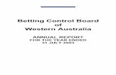 Betting Control Board of Western Australiafile/betting+control+board+ar+2003.pdf · To complement the restructure of the racing industry governance system, the Betting Control ...