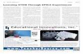 Learning STEM Through EPICS Experiences - Purdue ... STEM Through EPICS Experiences Project-based learning was hardly new when Purdue University launched its Engineering Projects in