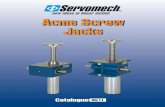 SERVOMECH Acme Screw Jacks - Vermeireshop.vermeire.com/inc/Doc/verins/servomech/screw... · Acme screw jacks summary ... SJ BS Series: ball screw with ... CuSn12-C; true involute