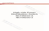 High-side Power Distribution Switch NCT3521U-A …€¦ ·  · 2014-03-26High-side Power Distribution Switch . NCT3521U-A . NCT3521U-2 . NCT3521U-A/U-2 ... The NCT3521 power switch