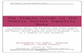 The Simple Guide to the Public Sector Equality Duty€¦  · Web viewThe Simple Guide to the Public Sector Equality Duty ... Human Rights Commission brought out new technical guidance