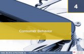 Consumer Behavior - University of Southern Californiaebayrak/teaching/LECTURES/303/Week4-5.pdf · The Consumer’s Preferences and the Concept of Utility 4.1 Economists assume consumers