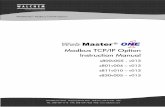 Modbus TCP/IP Option Instruction Manual - Walchem TCP/IP Option Instruction Manual s800v005 - v013 s801v004 – v013 s811v010 – v013 s830v005 – v013 WebMaster® Modbus TCP/IP Option