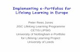 Implementing e-Portfolios for Lifelong Learning in Europe · add web services & carry out a legal study. ... PRPG Supporting transitions to HE: ... Scenario D Use Case 2 1s t Cy c