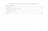 PowerShell Security Settings and Configurations · PowerShell Security Settings and Configurations. Table of Contents . PowerShell Security Settings ...