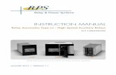 INSTRUCTION MANUAL - Relay & Power Systems -€¦ ·  · 2014-03-18INSTRUCTION MANUAL Relay Associates Type LJ - High Speed Auxiliary Relays CI110805EHW January 2013 | Version 1.1