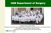 UAB Department of Surgery€¦ · § Case mix index 2.22 ... § 15,000 sq. ft. newly renovated lab space ... Department of Surgery BME retreat 10-16 Created Date: