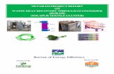 DETAILED PROJECT REPORT ON WASTE HEAT RECOVERY … · TFH Thermic Fluid Heater WHRS Waste Heat Recovery ... generate hot water which is directly used ... The temperature of the water