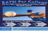 Get the Video System Used by 28 Major League Baseball Teams! · AT HOME: Record game data/video live using stadium camera feeds or post-game using video cards. Connect other laptops