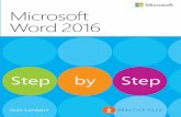 Microsoft Word 2016 Step by Step - pearsoncmg.com · Microsoft Office/Word U.S.A.$34.99 Canada ... • Learn and practice new skills while working ... Microsoft Word 2016 Step by