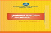 National Nutrition Programme - UNICEF Nutrition Programme June 2013 – June 2015 June 2013 – June 2015 Government of the Federal Democratic ... nutritional status for all Ethiopian