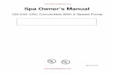 Spa Owner’s Manual ·   Special Notice Your spa is required by National Electric Code (NEC) to have a …