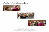 Ash Wednesday - holymartyrs.net · Holy Martyrs Catholic Church 3100 OLD WEYMOUTH RD MEDINA, OH 44256 February 11, 2018 Ash Wednesday