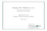 Flying “W” Plastics, Inc. - WV Department of …dep.wv.gov/daq/Documents/June 2017 Applications/021-00007...Flying “W” Plastics, Inc. 2. Federal Employer ID No. (FEIN): 5 5