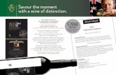 Savour the moment with a wine of distinction. · our collective ambition to see disadvantaged, inspiring and ambitious youth achieve their sporting dreams – what ever they dare