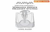 AwH54/AwH55+ WireleSS OffiCe HeADSeT SYSTeM - …headsetplus.com/PDF/awh-55ug.pdf · Overview Thank you for selecting the AWH54/AWH55+ Wireless Office Headset System from Avaya. You