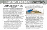 11B: More on Topping Off Your Spancrete® Floor (PDF) · options include: 1) Structural Topping, 2) Non-Structural Topping, and 3) Skim Coat Underlayments. ... placing and curing