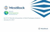 Q1 FY17 Results & Acquisition of Multi Packaging Solutions ...s21.q4cdn.com/975972157/files/doc_presentations/2017/Q1-FY17... · 5 WestRock Building a Paper and Packaging Leader 1)
