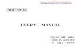 USER’S MANUAL - ctemedia.s3.amazonaws.com€¦ · Digital Multimeter Function Generator 10 ...
