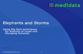 Elephants and Storms - Lex Jansen · for Analysis of Large and Changing Datasets ... " Conceivably 93 Tb of study data (plus audits, etc) ... Engage the tweeter