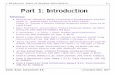 1. Introduction: Basics of Database Administration 1-1 ...users.informatik.uni-halle.de/~brass/dbi17/c1_intro.pdf · Introduction: Basics of Database Administration 1-1 ... CDROM.