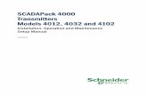 SCADAPack 4000 Transmitters Models 4012, 4032 and 4102€¦ · Modbus Communication ... e-mail at technicalsupport@ ... SCADAPack 4000 transmitter using the SCADAPack 4000 Configurator.
