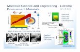 Materials Science and Engineering - Extreme … · Materials Science and Engineering - Extreme Environment MaterialsEnvironment Materials Lynne E. Ecker ... Processing & composite