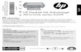 ZHCN HP Deskjet Ink Advantage All-in-One series K209h10032. · HP Deskjet Ink Advantage All-in-One series K209 Black Cartridge Tri-color Cartridge 703 703 Windows: Mac: *CH368-90009*