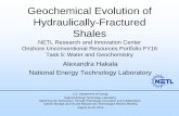 Geochemical Evolution of Hydraulically-Fractured Shales Library/Events/2016/fy16 cs rd/Thur... · Geochemical Evolution of Hydraulically-Fractured Shales ... observed in lab-scale