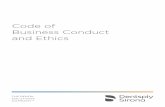 Code of Business Conduct and Ethics - Dentsply Sirona · Dentsply Sirona’s Core Values The Way We Do Business ... culture consistent with our Code of Business Conduct and Ethics,