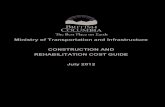 Construction and Rehabilitation Cost Guide July 2012 and Rehabilitation Cost Guide Page 9 ... Flyover – Lower Mainland ... construction of piling, ...