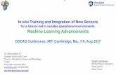 for a Sensor-net in variable operational environments: Machine Learning Advancements ·  · 2017-08-27for a Sensor-net in variable operational environments: Machine Learning Advancements