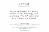 Evidence based STI Policy formulation, strategy and ...€¦ · Evidence based STI Policy formulation, ... • Triple bottom line reporting ... Evidence based STI Policy formulation,