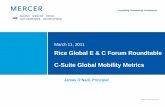 Rice Global E & C Forum Roundtable C-Suite Global Mobility … ·  · 2012-03-29Rice Global E & C Forum Roundtable C-Suite Global Mobility Metrics March 11, 2011 ... reports to enable