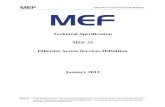Technical Specification MEF 33 Ethernet Access Services ... · This document defines Ethernet Access Services, which are OVC-based Ethernet services in contrast ...
