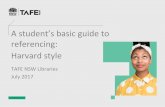 A students basic guide to - TAFE Illawarra · Some may require a login to access the citation. ... Book - Single author The ... A students basic guide to referencing: ...