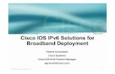 © 2003, Cisco Systems, Inc. All rights reserved. · 6PE router v6 v4/v6 v4 CE POP DSL POP. 8 ... PPPoE • Available from Cisco IOS routers ... Cisco Systems, Inc. All rights reserved.