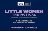 LITTLE WOMEN - camtheatrecompany.co.uk · The piece is character driven with a beautiful score ... Monty Python’s Spamalot in 2016 at the ADC, ... a vocal range check.