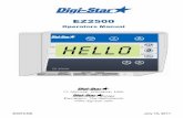 EZ2500 User s Manual D3895-US Rev A - Digi-Star · 10 EZ2500 User s Manual D3895-US Rev A Printing Weight from Memory Indicator must have optional printer ... average weight, indicator