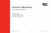 A056K730 (Issue 3) - Norwall PowerSystems€¦ ·  · 2017-08-07English Original Instructions 7-2017 A056K730 (Issue 3) OwnerOwner ManualManual Transfer Switch RA Series 100A (Spec