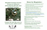 Kendall County Forest How to Register: Preserve District ...files.ctctcdn.com/35ed2c0d401/...bb2f-5ac462083930.pdf · Preserve District 2016 Spring Break and Summer Camps 3. Camps