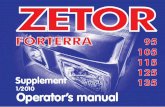 GB Dodatek návodu Forterra 135 CZ - CALS servis 2010 Supplement GB.pdf · This supplement to the Operation Manual will introduce you to divergence of operation and maintenance of