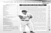 University of Richmond Baseball 2004 - …grfx.cstv.com/photos/schools/rich/sports/m-basebl/auto_pdf/04mg...University of Richmond Baseball 2004 ... Student Body: 2,900 full-time undergraduates.