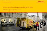 Solutions for Green Logistics and Urban Freight - Bestfact · Solutions for Green Logistics and Urban Freight ... . Air transport. 61%. ... GoGreen, Deutsche Post DHL Measure. Reduce.