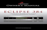 Owner’s Manual - repo.antelopeaudio.com · 6 2. Introduction Thank you for purchasing the Eclipse 384 from Antelope Audio. The technological fusion of Antelope Audio’s best innovations