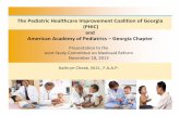 The Pediatric Healthcare Improvement Coalition of Georgia (PHIC) and American …€¦ ·  · 2013-11-18The Pediatric Healthcare Improvement Coalition of Georgia (PHIC) and American