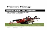 fertilizer applicator op manual - farm-king.com · Introduction - Fertilizer Applicator 1860 / 2460 7 INTRODUCTION This Operator And Parts Manual was written to give the owner / operator